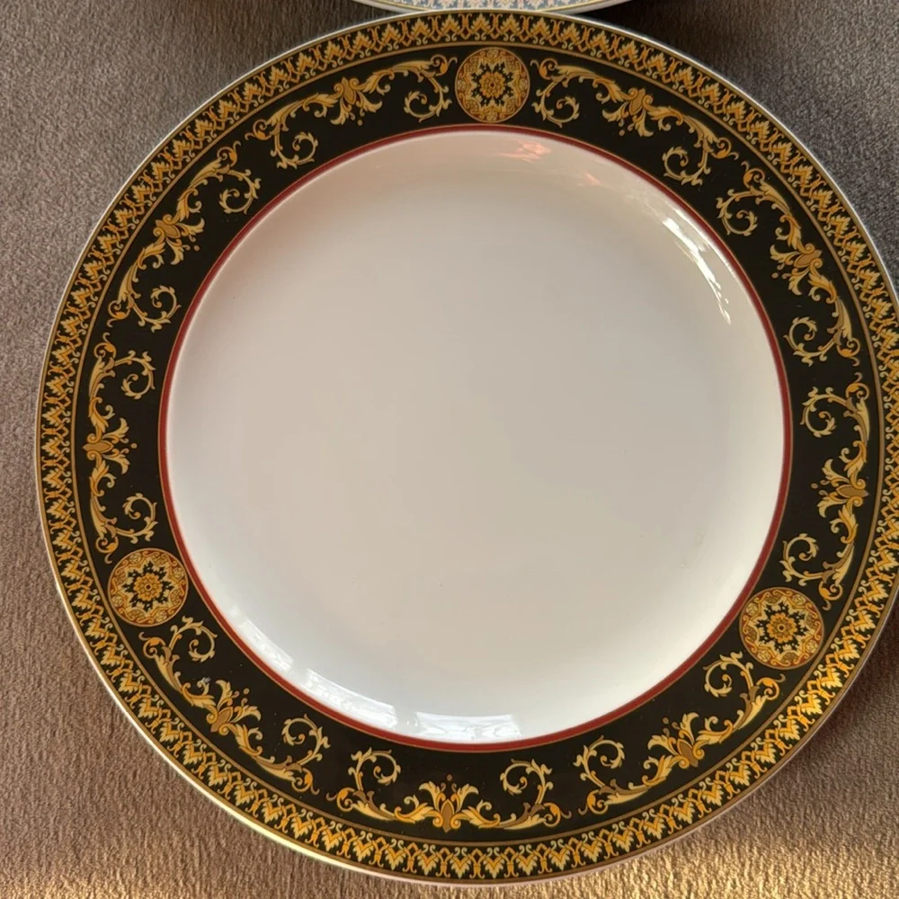 Versace Rosenthal Medusa dinner plate set 4